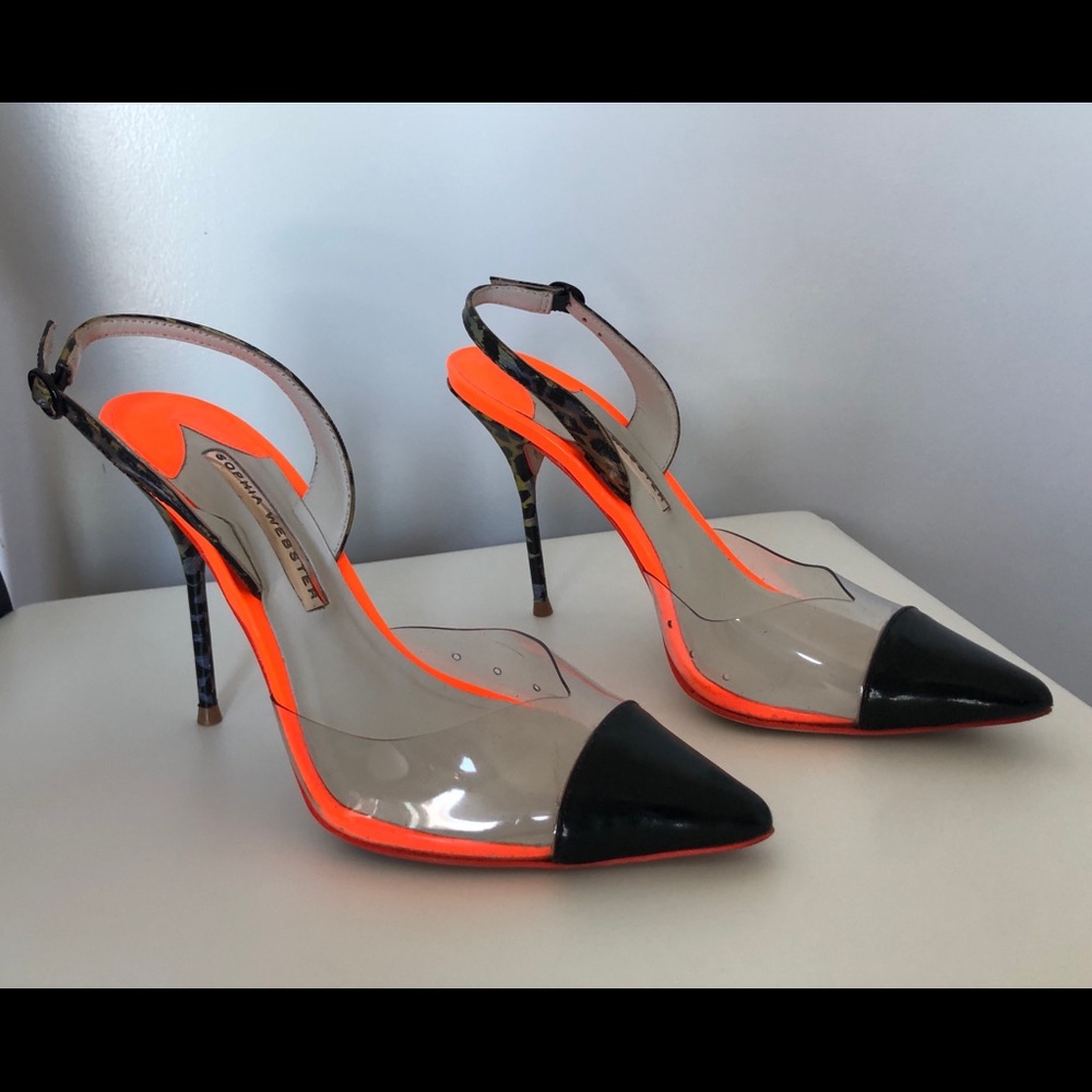 Sophia Webster Daria PVC and patent-leather pumps